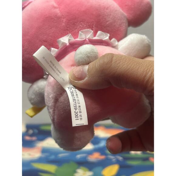 Sanrio Magician My Melody Plush Keycahin Key Chain Clip on Charm - Picture 8 of 8